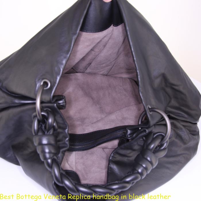 Best Bottega Veneta Replica handbag in black leather – Buy Best ...